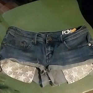 Fox cut off shorts